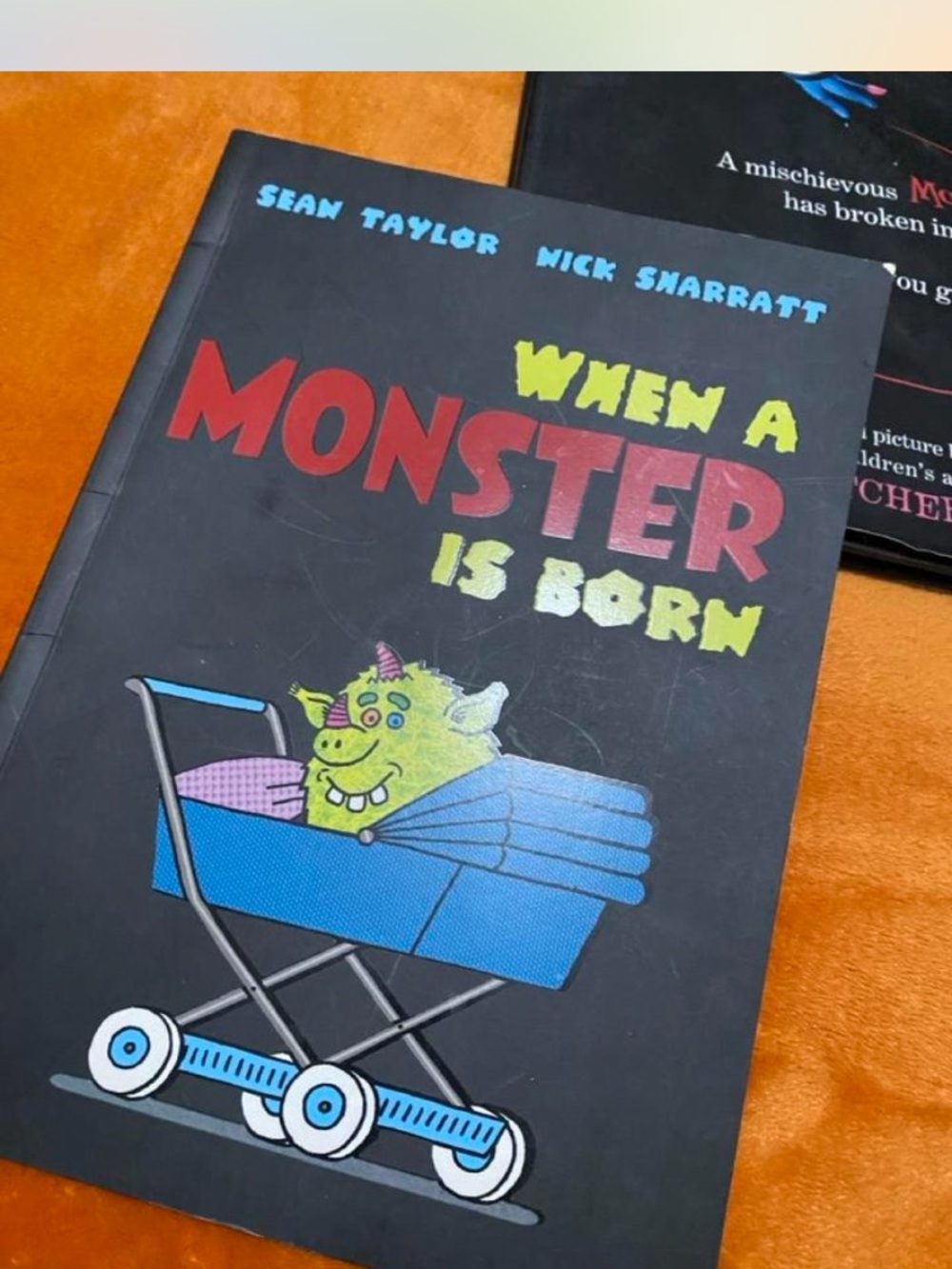 3 Monster books: When a Monster is born, Frankenweenie, and Lego Monsters.